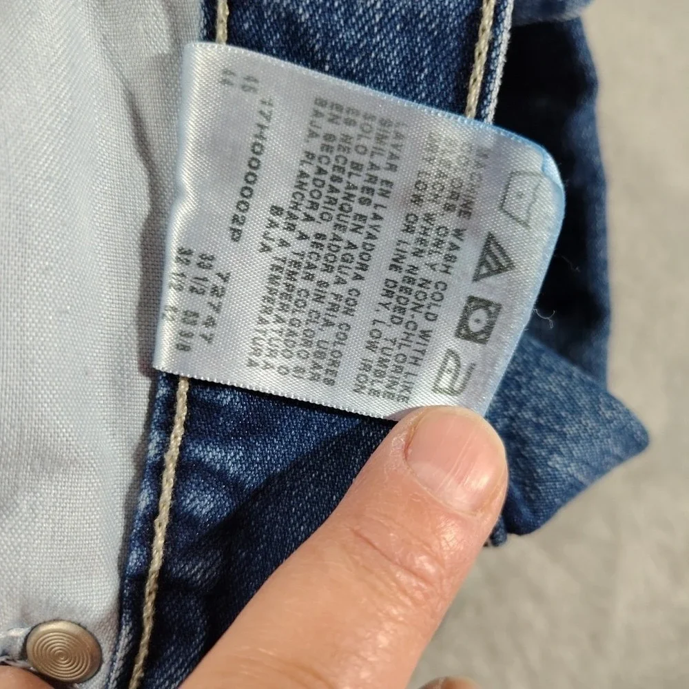 Lee Carpenter Blue Jeans Men 42x32 Denim Mechanic Comfort Utility Construction